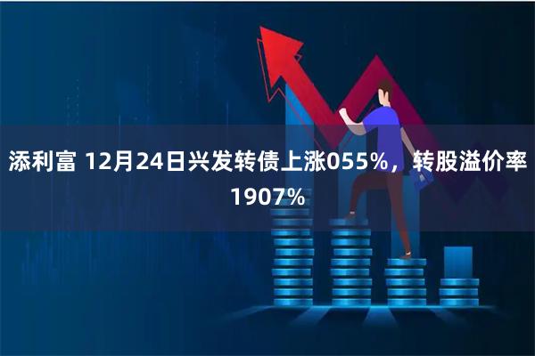 添利富 12月24日兴发转债上涨055%，转股溢价率1907%